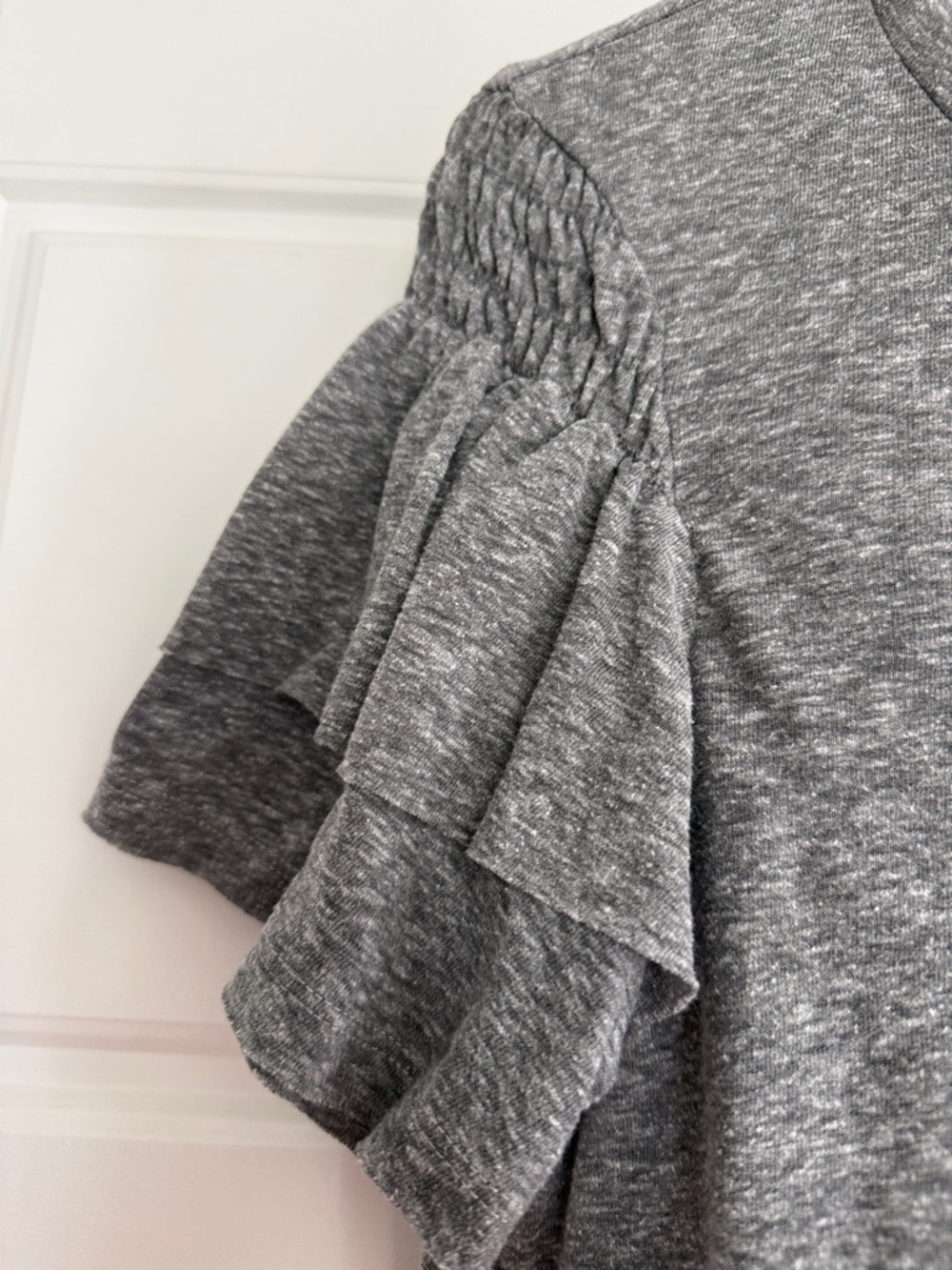 T.La Gray Ruffle Sleeve Short Sleeve Tee - Picture 3 of 5